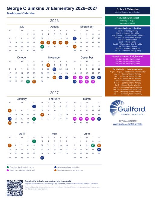 Traditional Calendar preview