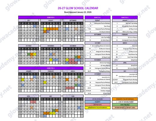 2026-2027 Calendar preview