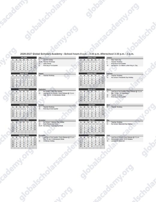 2026-2027 Calendar preview