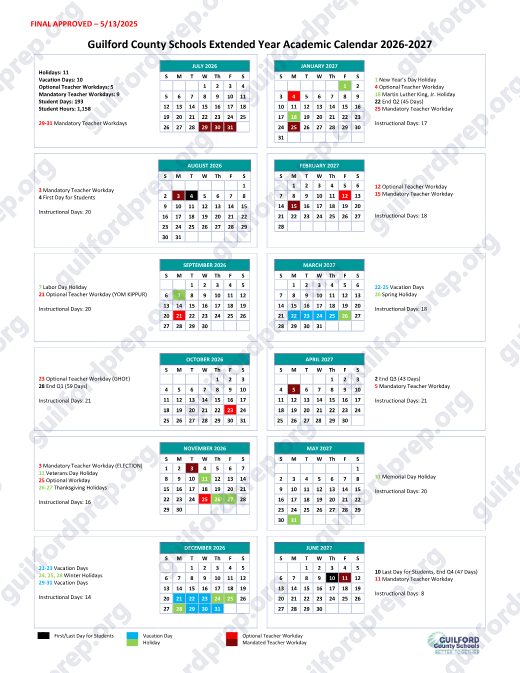 2026-2027 Calendar preview