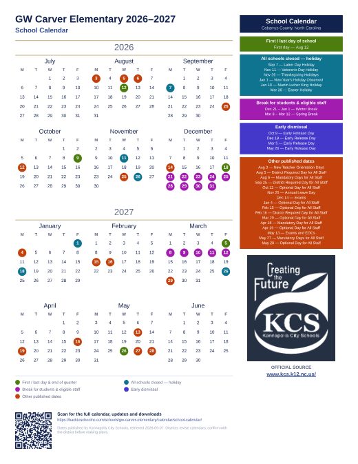 School Calendar preview