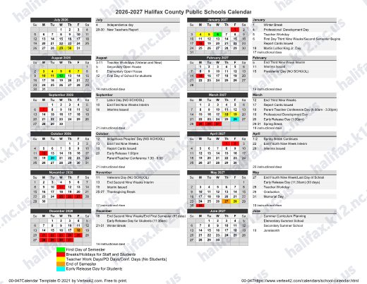 2026-2027 Calendar preview