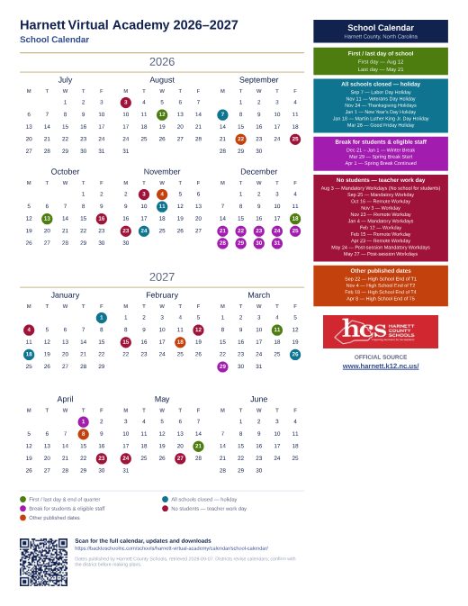 School Calendar preview