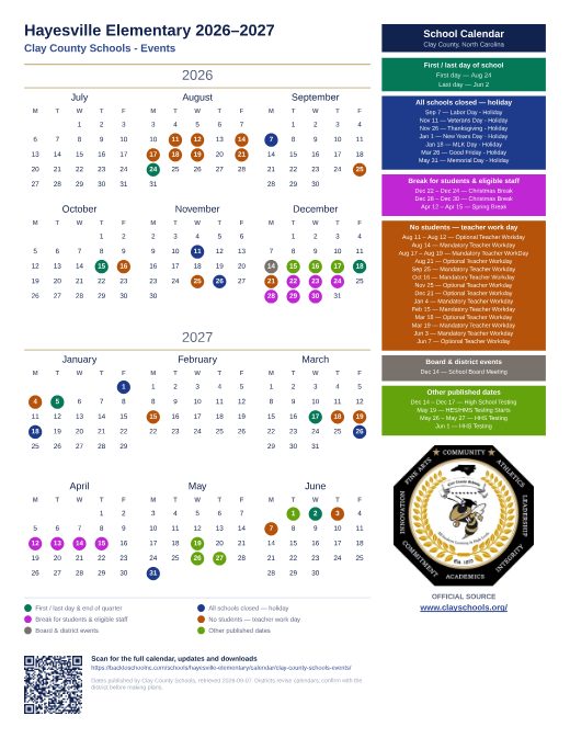 Clay County Schools - Events preview