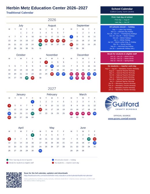 Traditional Calendar preview