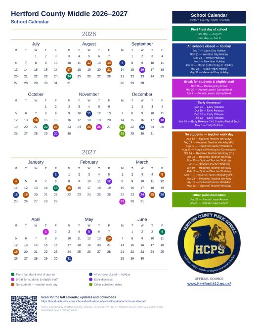 School Calendar preview