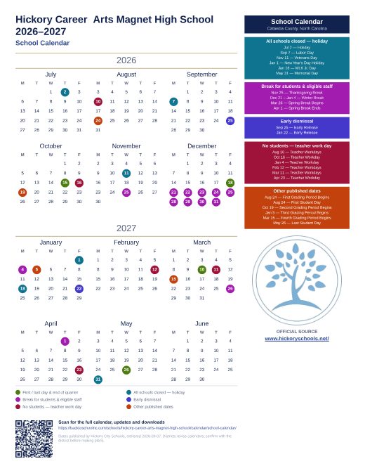 School Calendar preview