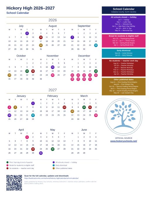 School Calendar preview