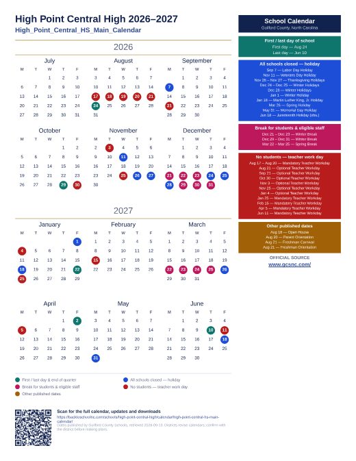 High_Point_Central_HS_Main_Calendar preview