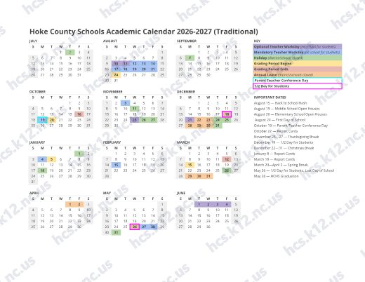2026-2027 Calendar preview