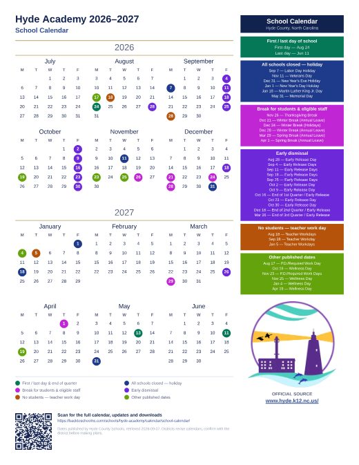 School Calendar preview