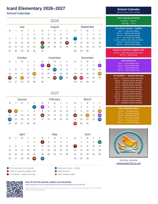 School Calendar preview