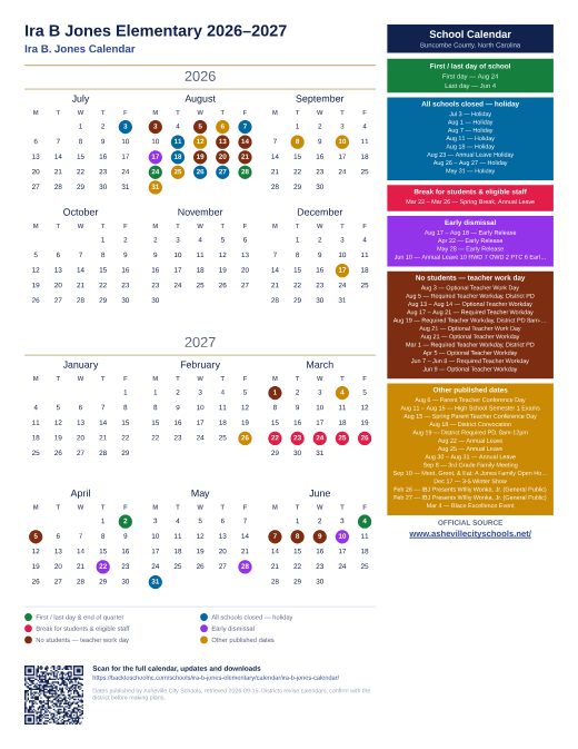 Ira B. Jones Calendar preview