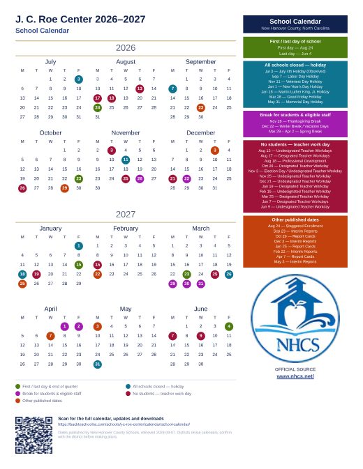 School Calendar preview