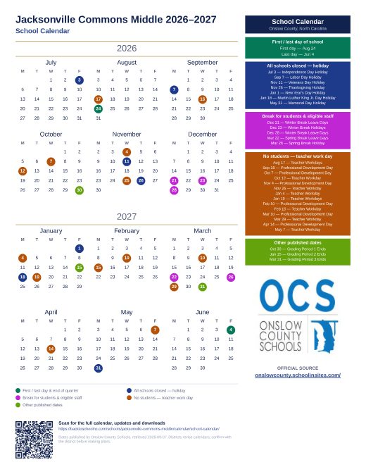School Calendar preview