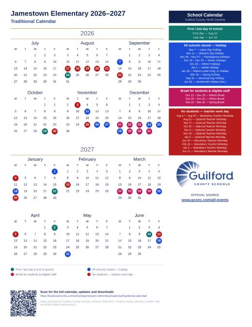 Traditional Calendar preview