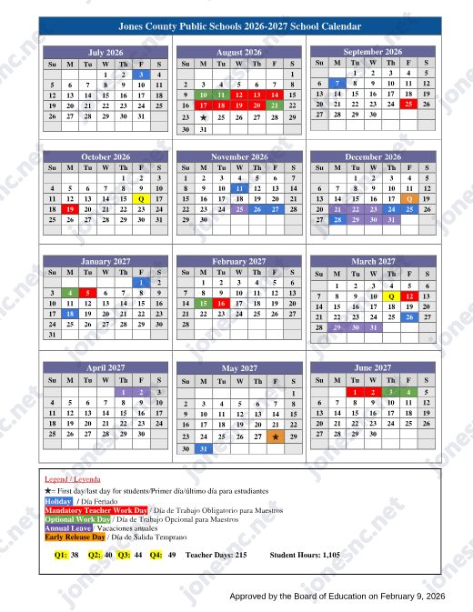 2026-2027 Calendar preview