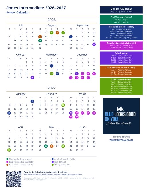 School Calendar preview