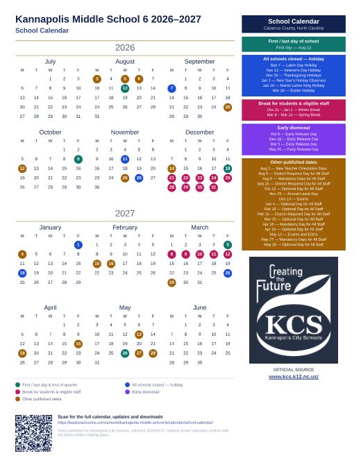 School Calendar preview