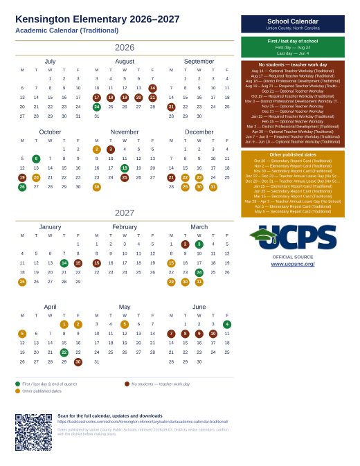 Academic Calendar (Traditional) preview