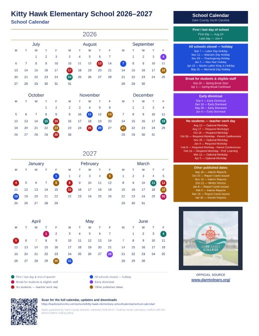 School Calendar preview