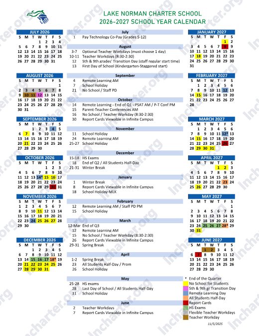 2026-2027 Calendar preview