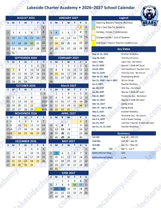 2026-2027 Calendar preview