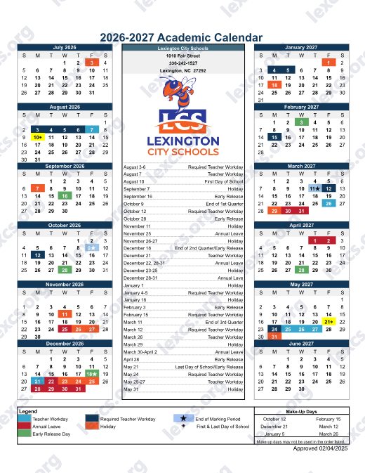 2026-2027 Calendar preview
