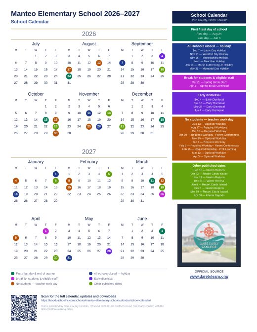 School Calendar preview