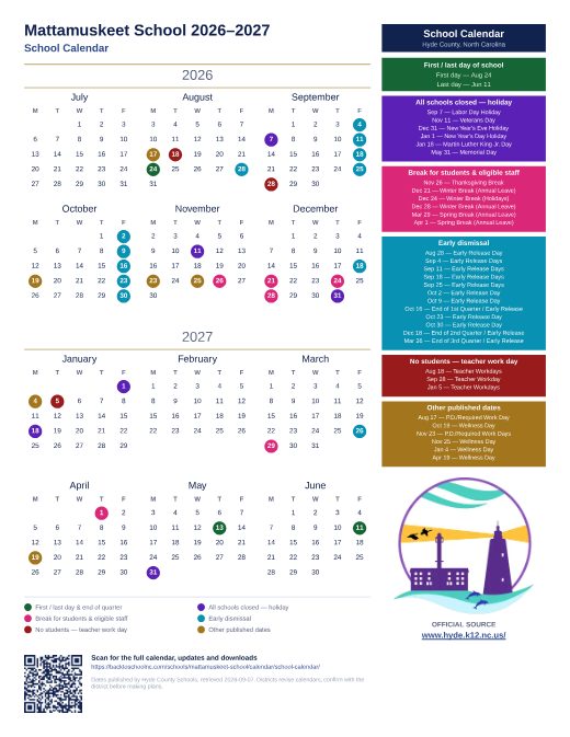 School Calendar preview