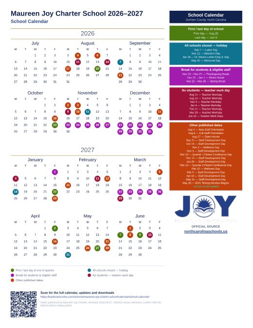 School Calendar preview