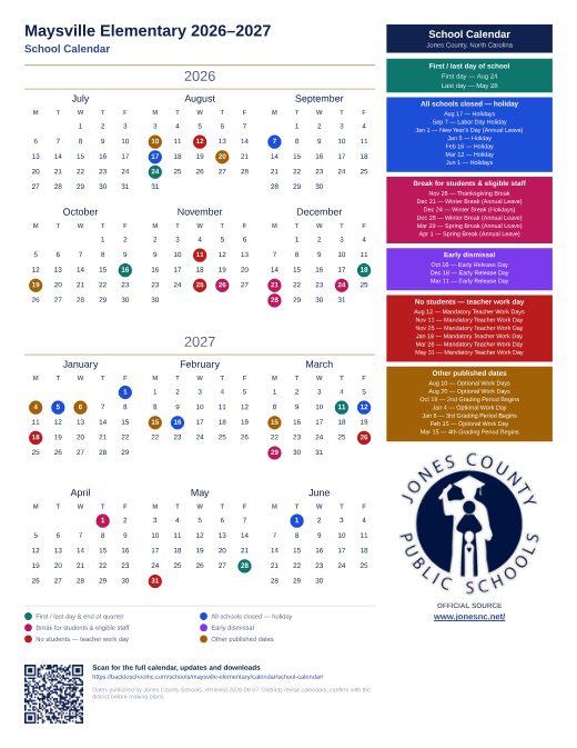 School Calendar preview