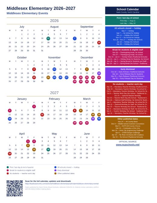 Middlesex Elementary Events preview