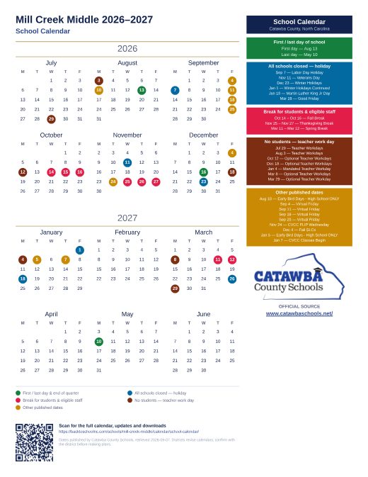 School Calendar preview