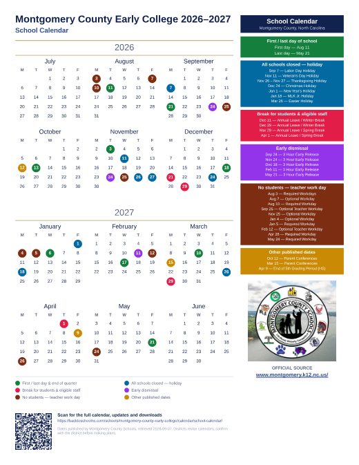 School Calendar preview