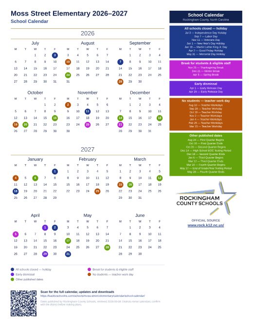 School Calendar preview