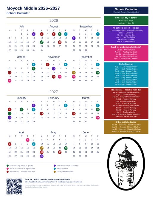 School Calendar preview