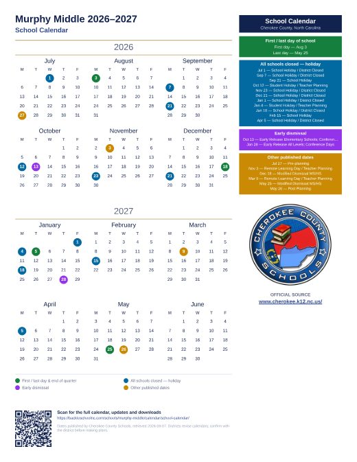 School Calendar preview
