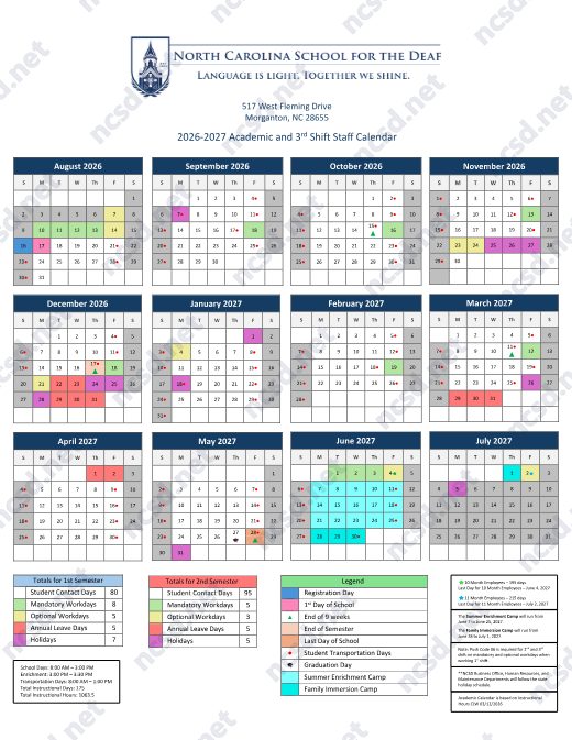 2026-2027 Calendar preview