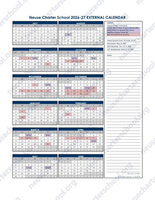 2026-2027 Calendar preview
