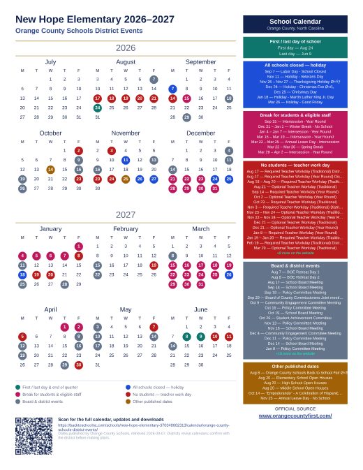 Orange County Schools District Events preview