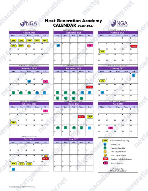 2026-2027 Calendar preview