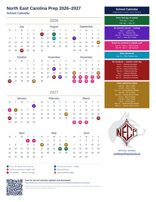 School Calendar preview