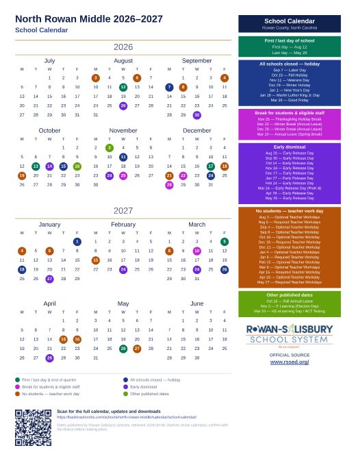 School Calendar preview