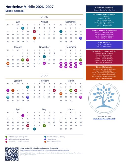 School Calendar preview