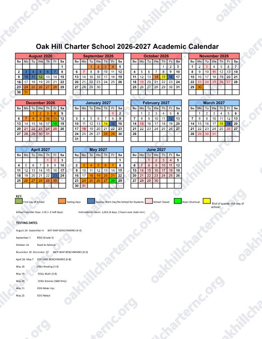 2026-2027 Calendar preview