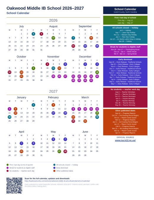School Calendar preview