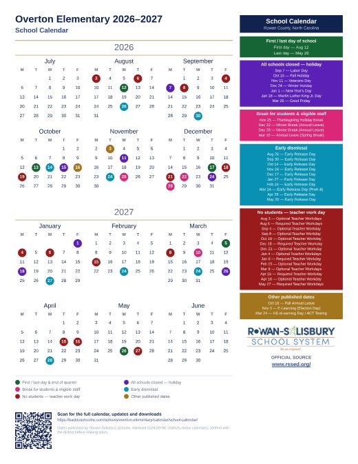 School Calendar preview