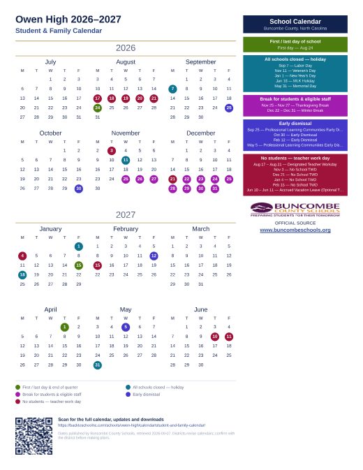 Student & Family Calendar preview