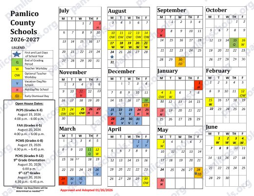 2026-2027 Calendar preview